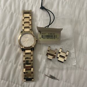 Burberry City Light Gold Tone Watch 26mm BU9227